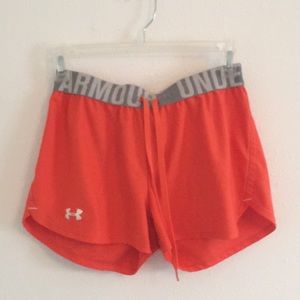Orange Under Armour Shorts